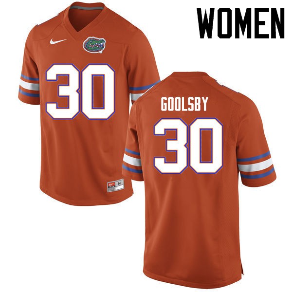Florida Gators Women #30 DeAndre Goolsby College Football Jersey Orange